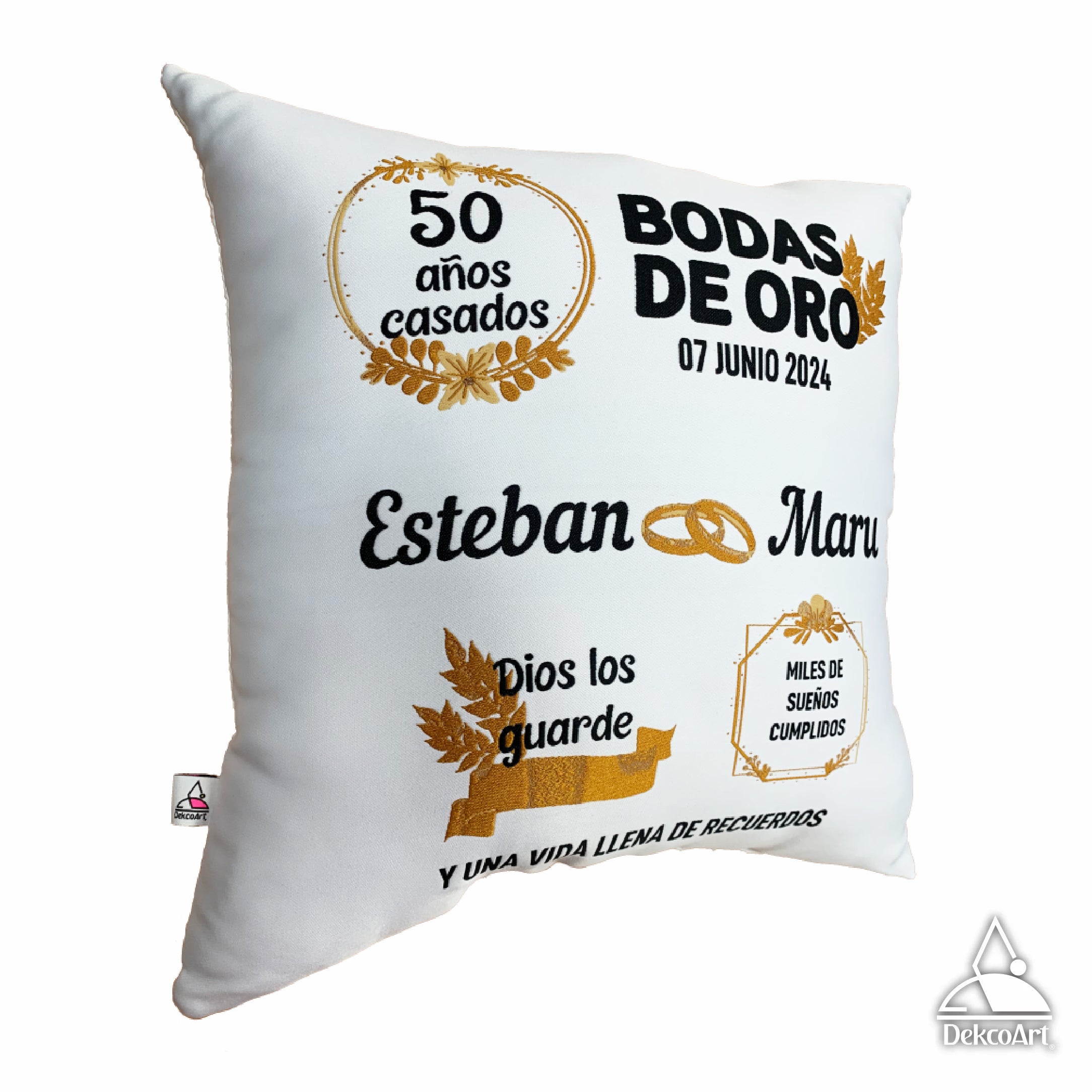 PAR DE COJINES DE ANIVERSARIO
