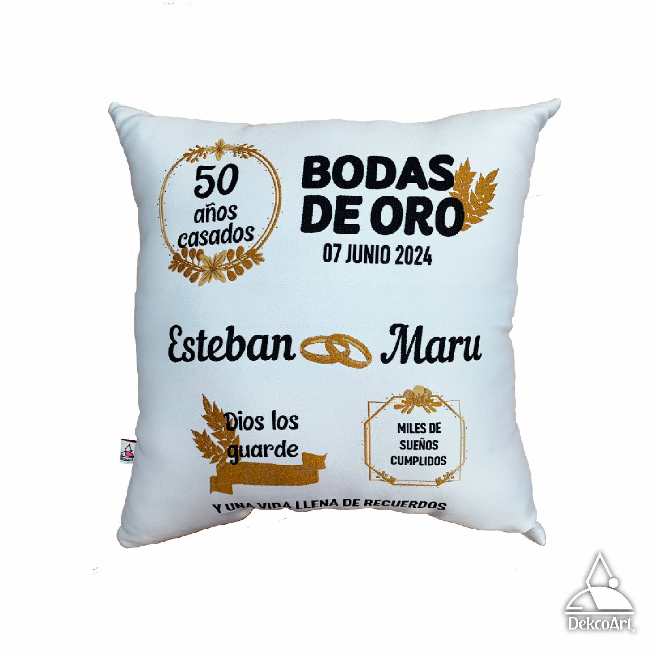 PAR DE COJINES DE ANIVERSARIO