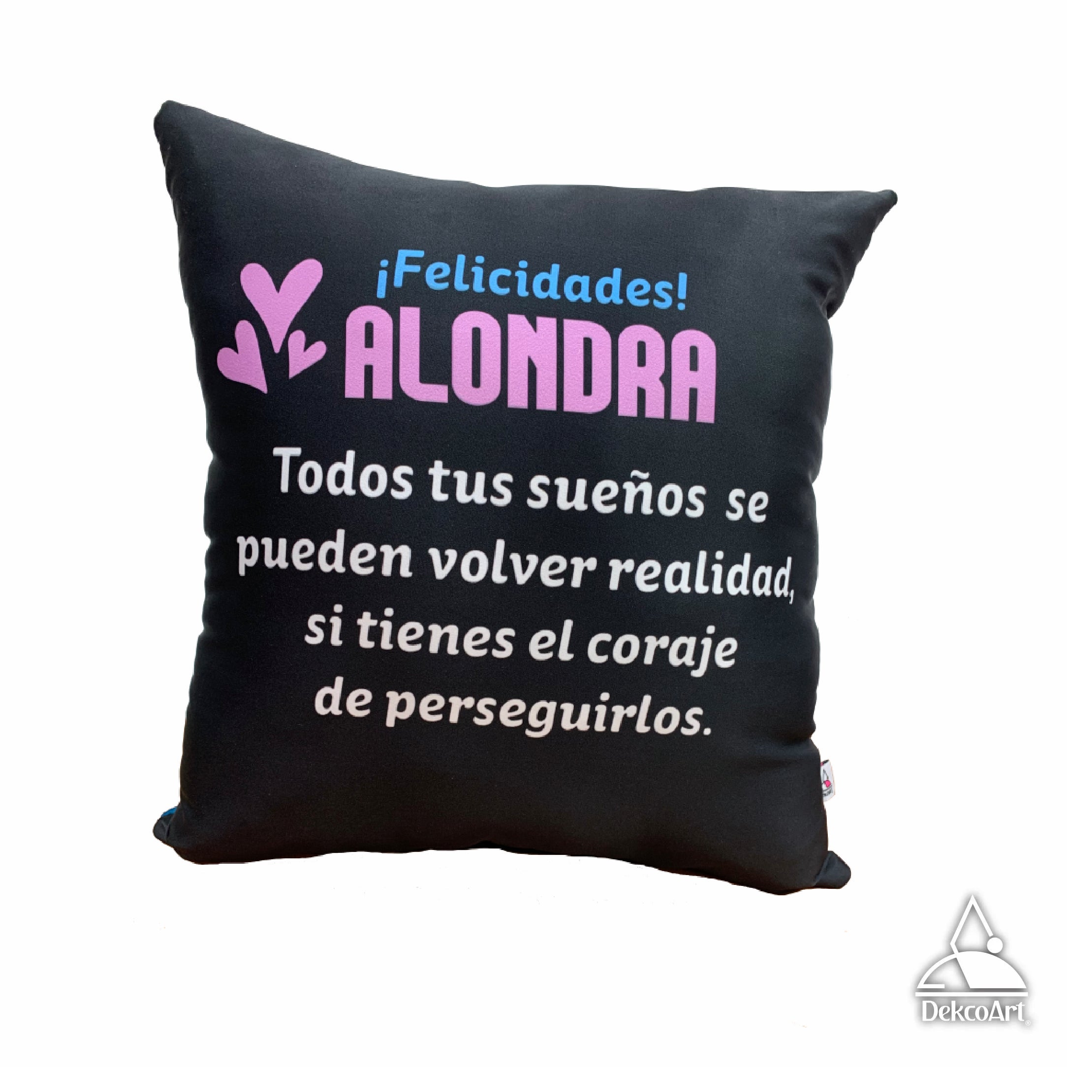 COJÍN GRADUACIÓN CON DEDICATORIA