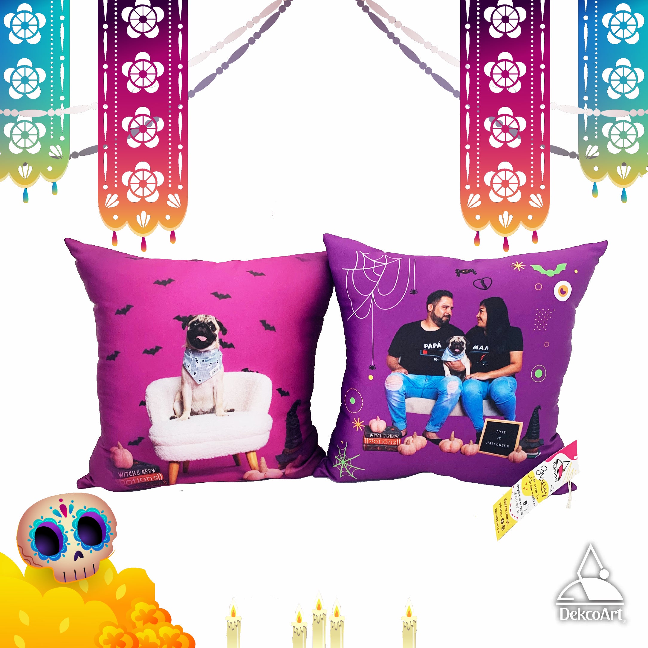 PAR DE COJINES HOMENAJE DE AMOR