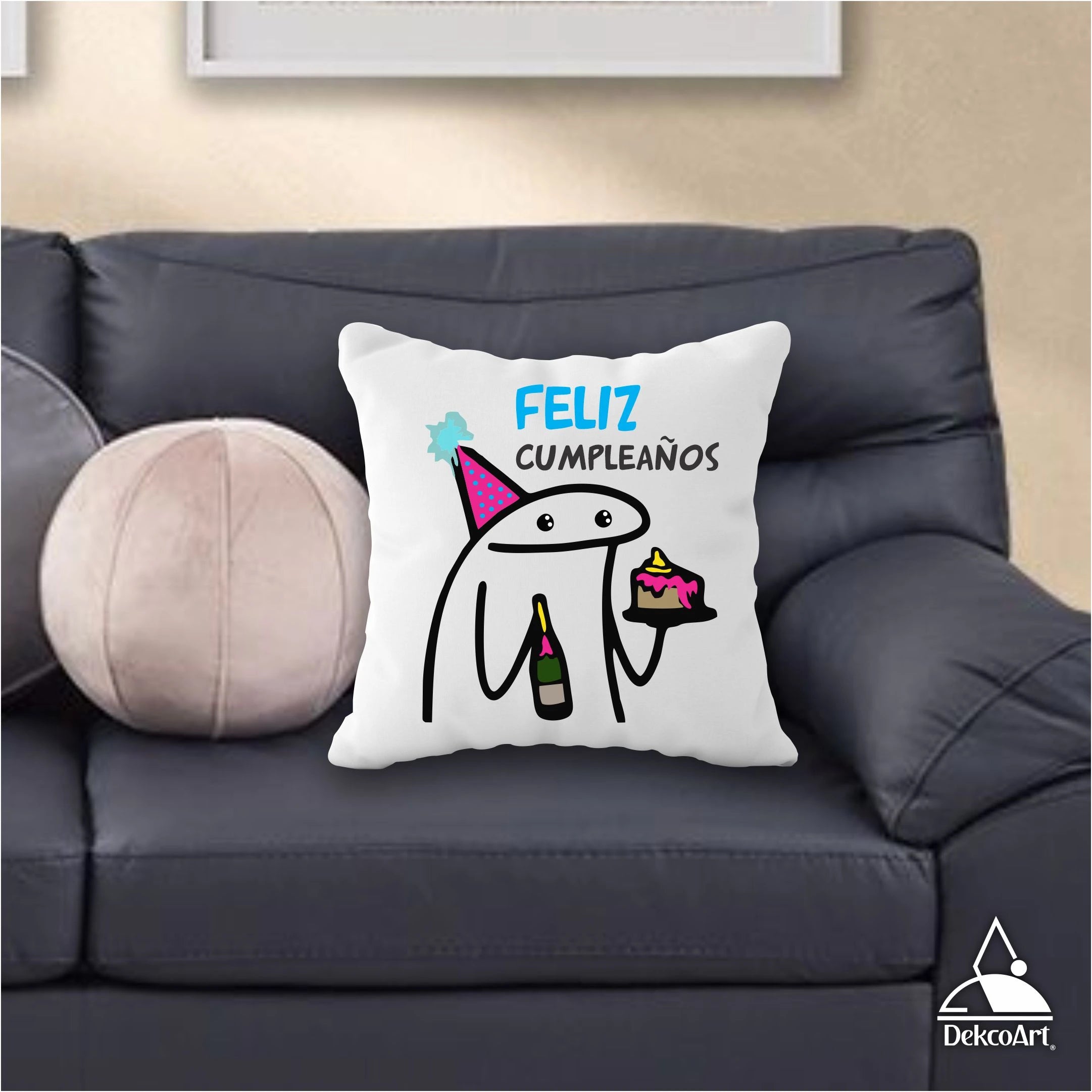 COJÍN FELIZ CUMPLEAÑOS