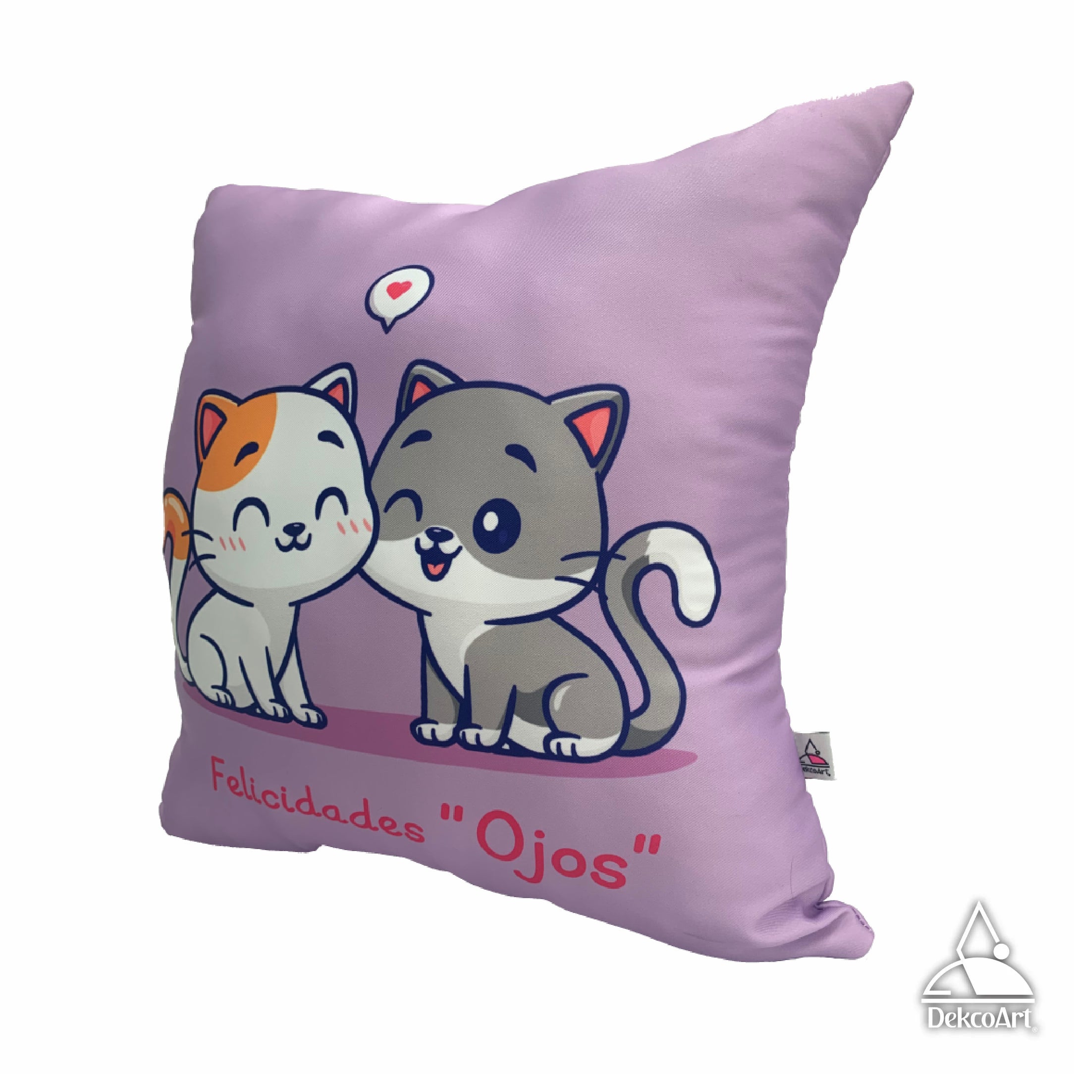 COJÍN DE GATITOS PERSONALIZADO