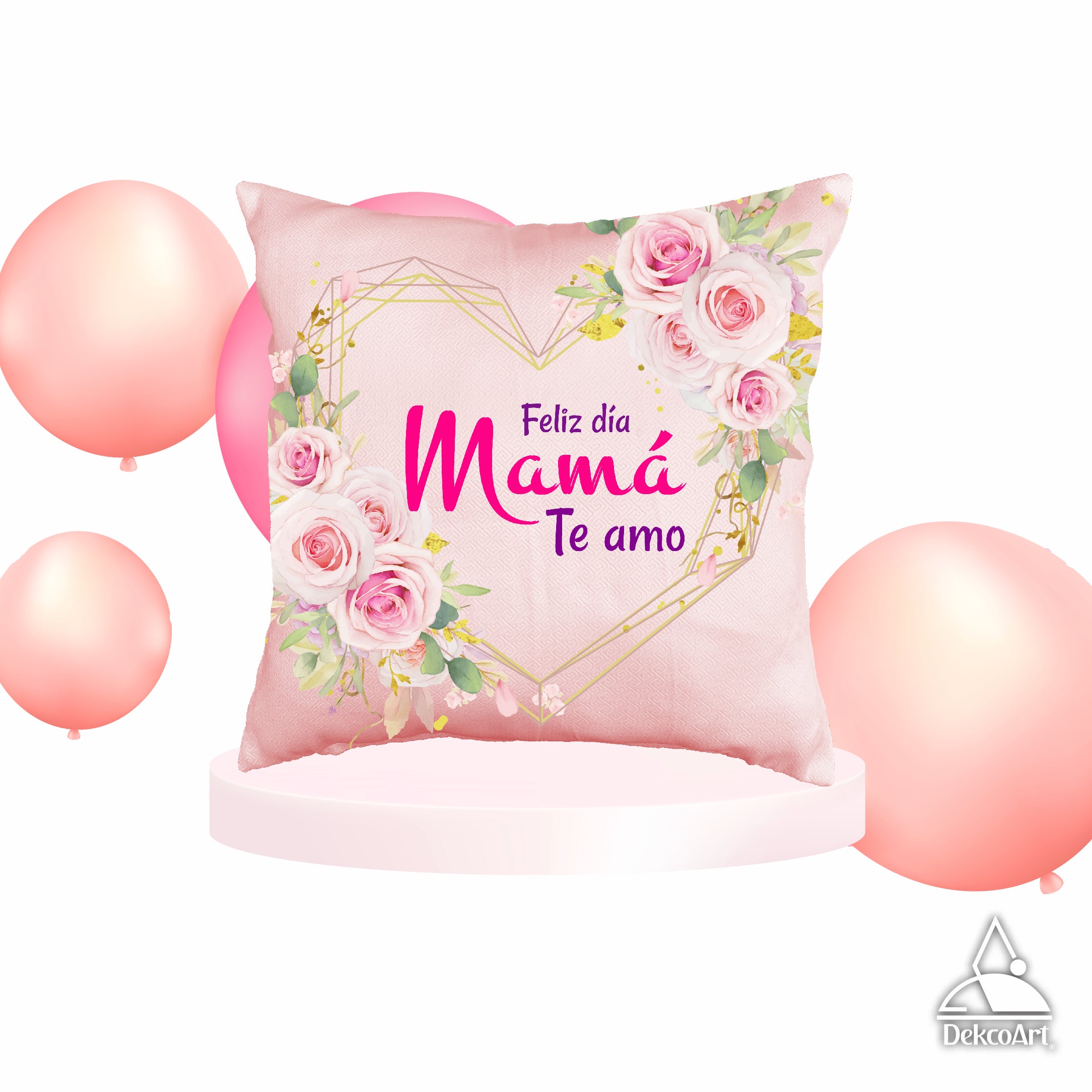 FUNDA DE COJÍN LOVE MOM