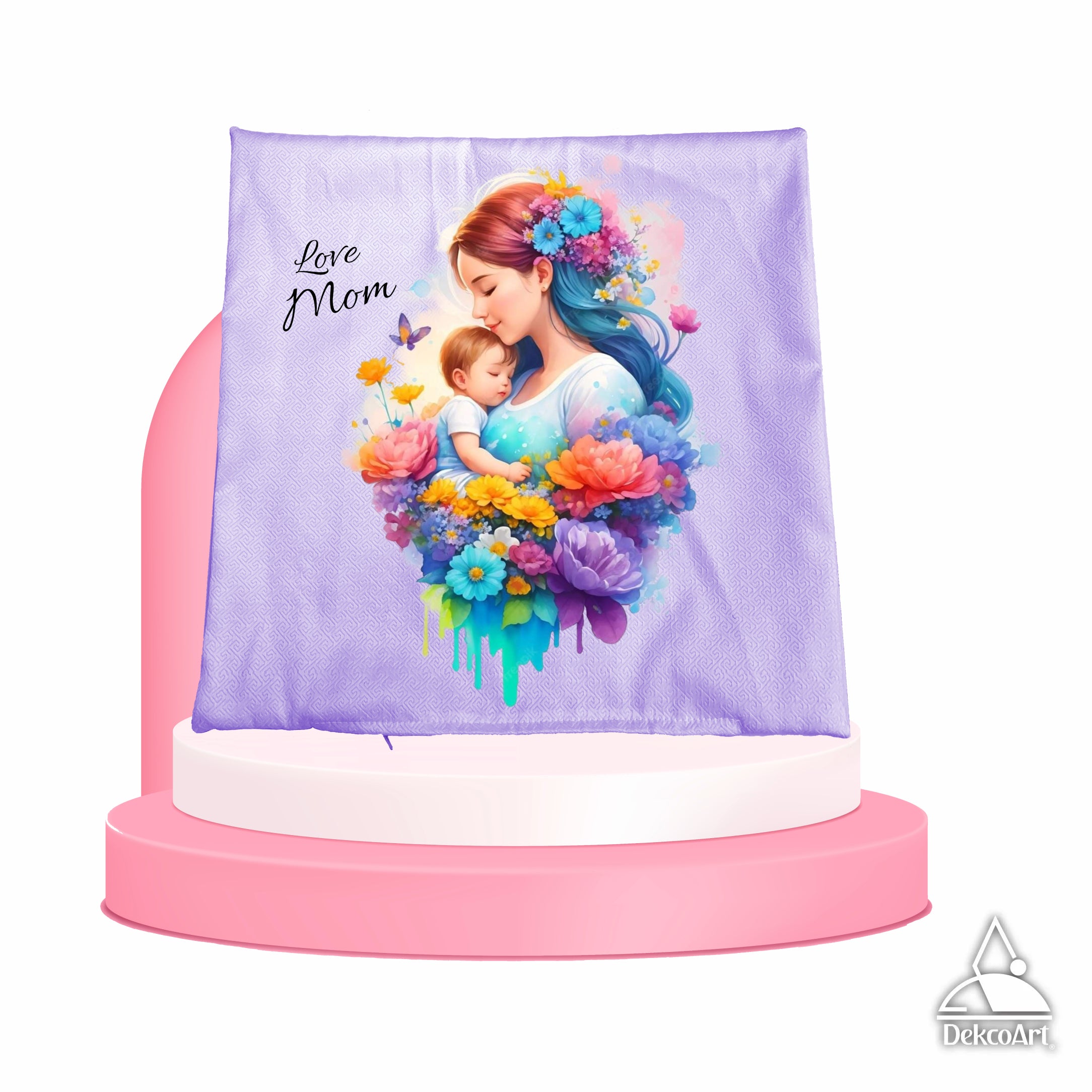 FUNDA DE COJÍN LOVE MOM